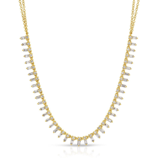 BAGUETTE SPIKE NECKLACE - Melody Lee Jewelry