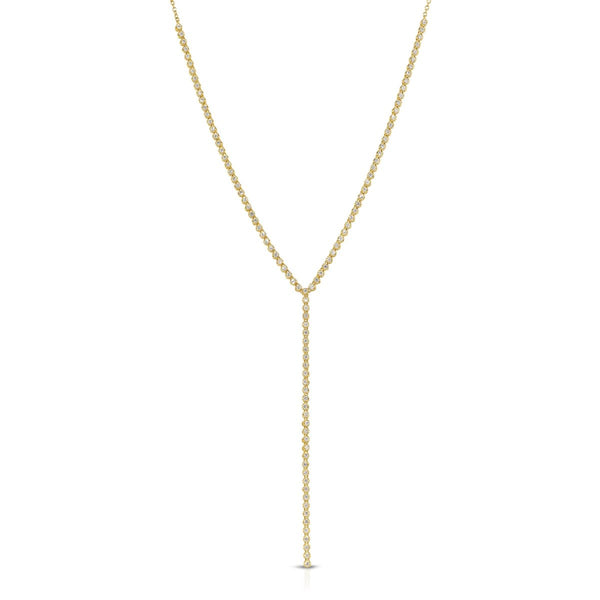 DIAMOND PRONG LARIAT NECKLACE - Melody Lee Jewelry