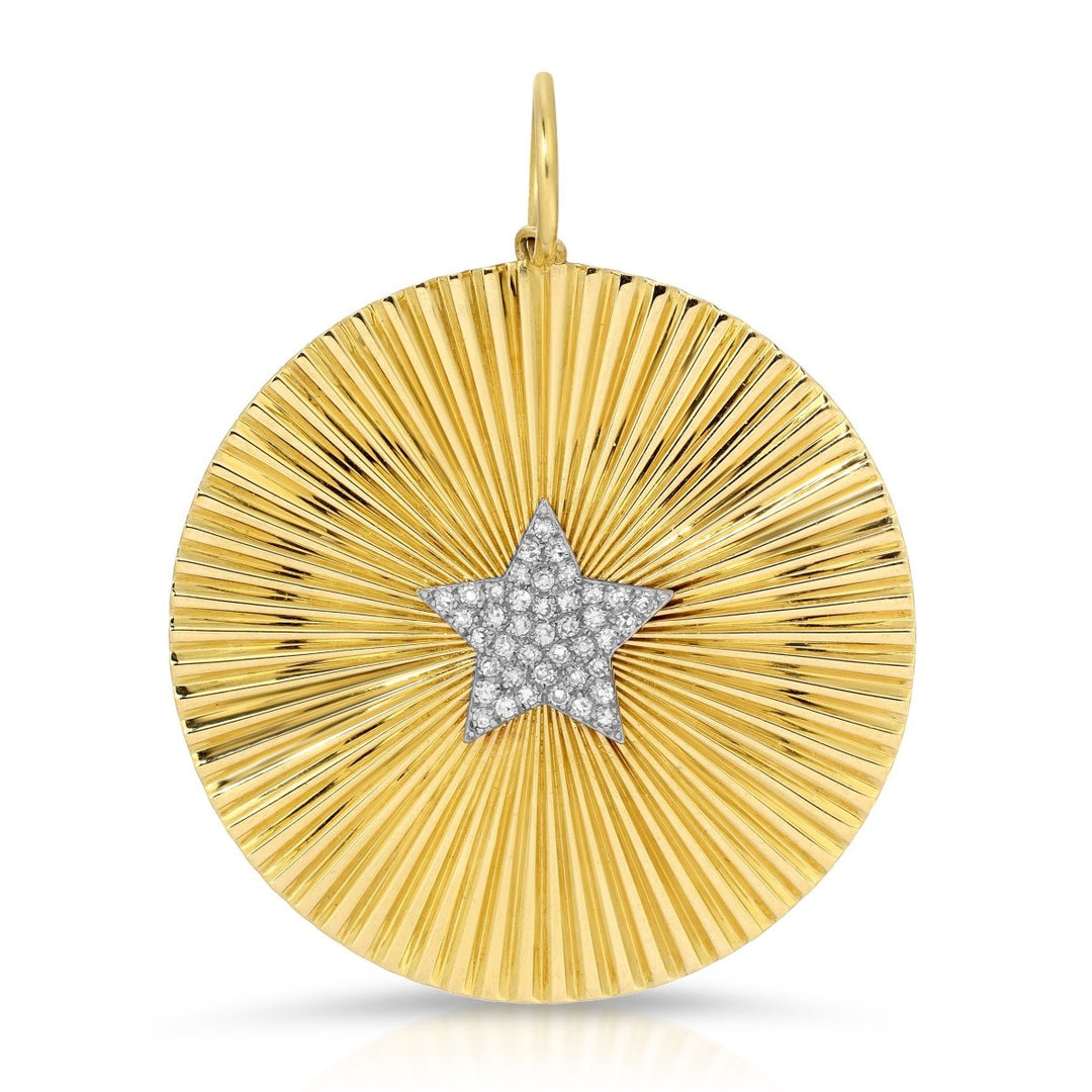 FLUTED STAR MEDALLION - Melody Lee Jewelry