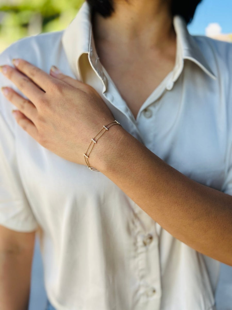 Delicate Ladder Bracelet custom online orders