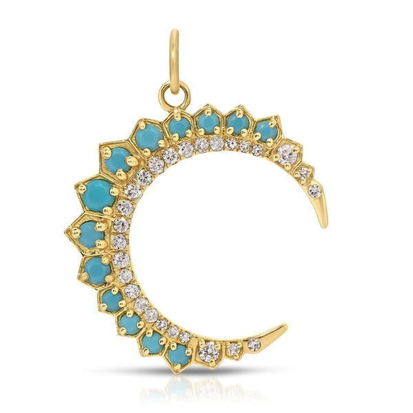 TURQUOISE CRESCENT - Melody Lee Jewelry